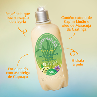 Loção Desodorante Corporal Capim-Limão Maracujá 250ml